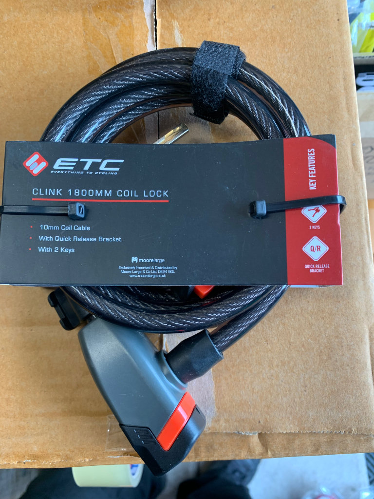 ETC bicycle Clink Coil Lock