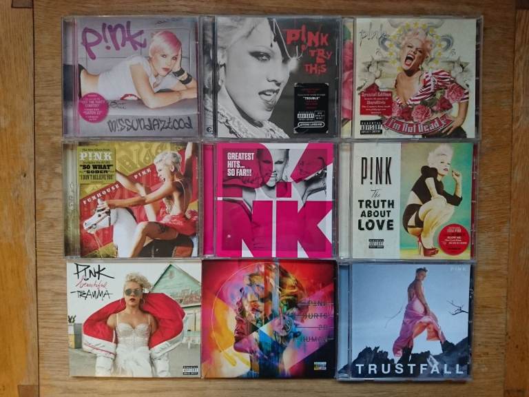 9x Pink Music CDs