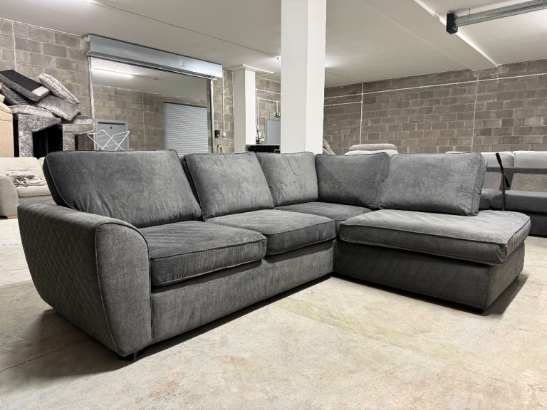 FREE Delivery Glasgow DFS Orka Grey Corner Sofa