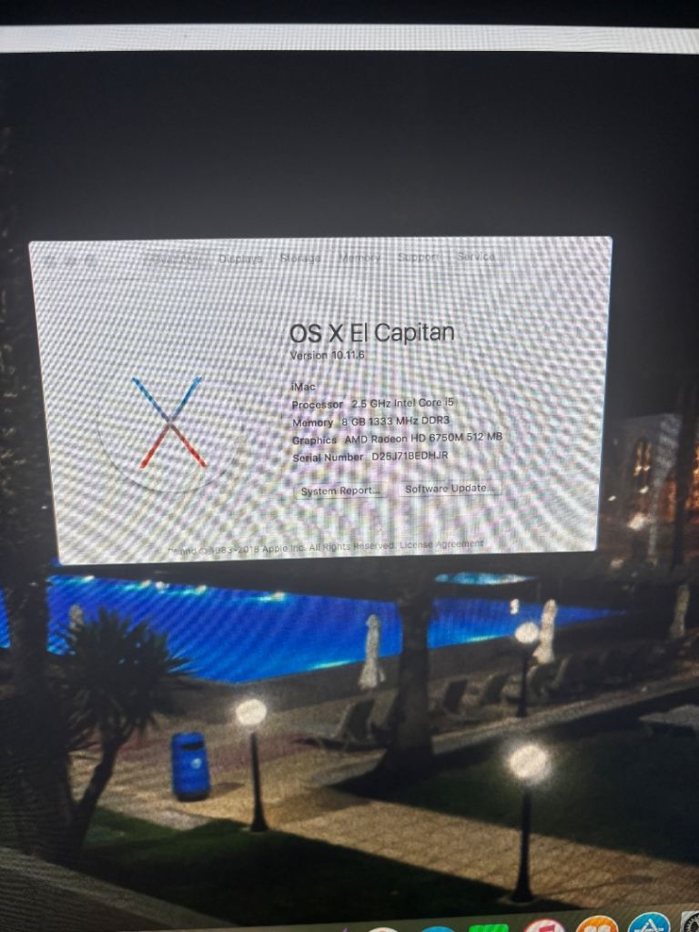 Mac Monitor OS El X Captain