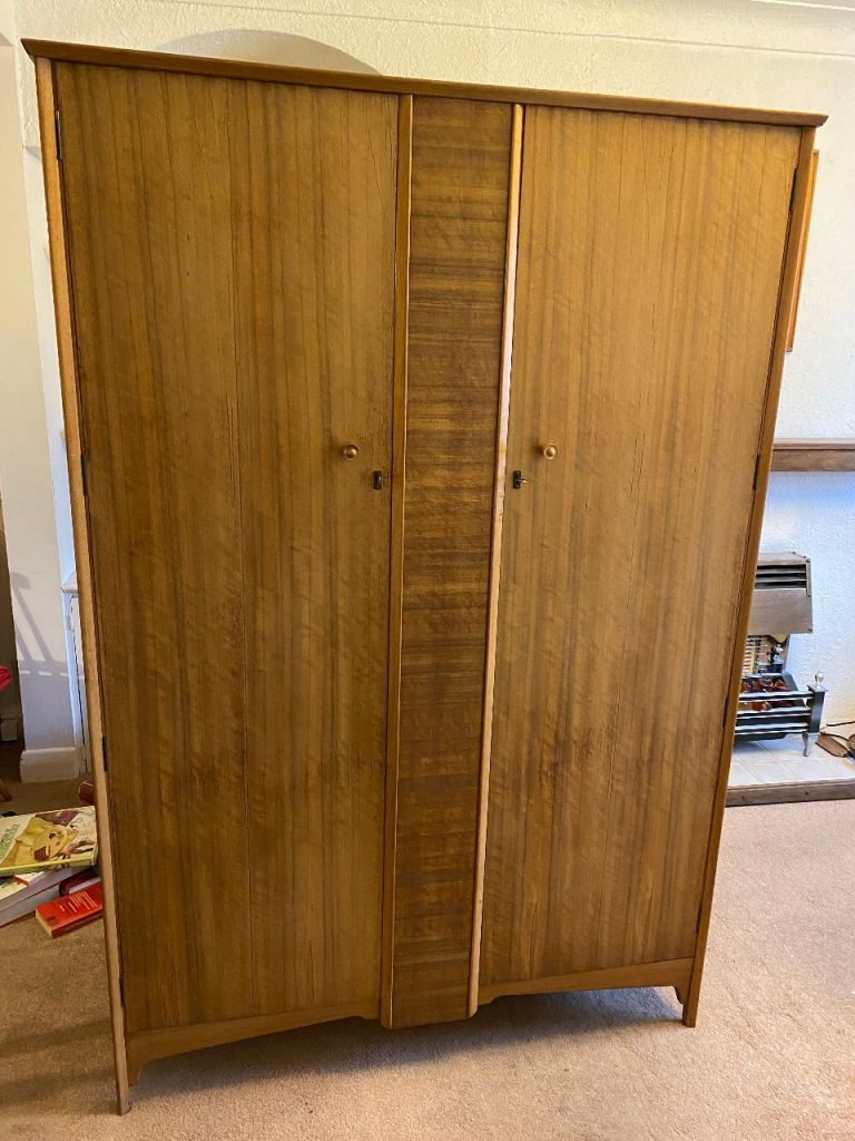 Ladies Wooden Wardrobe -  Alfred Cox  retro antique 