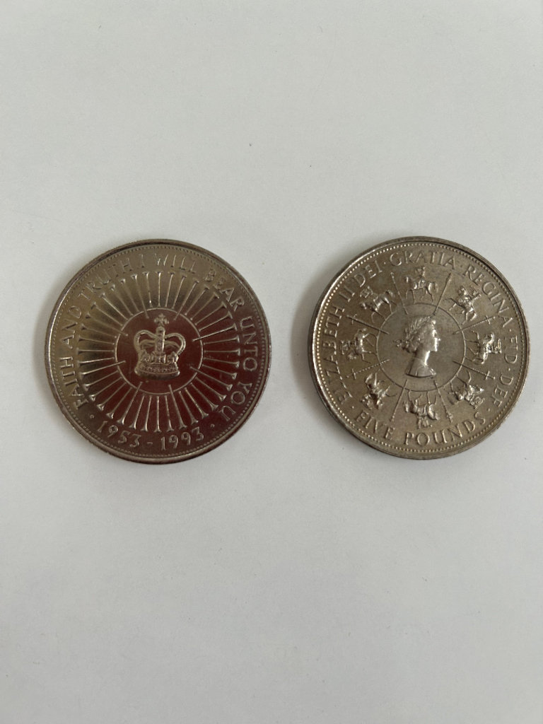 Queen Elizabeth Coronation Jubilee coins, 1993