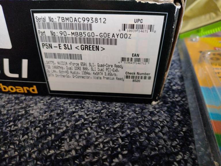 SOLD - ASUS P5N-E SLI motherboard for sale - boxed