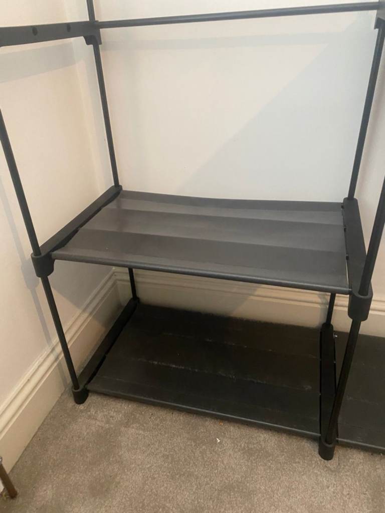 Open wardrobe/clothes rail