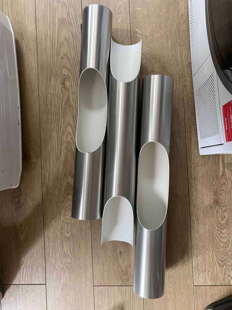  MID-CENTURY WALL SCONCES/LIGHTS BY Raak X 3, 60 Cm length ,WITH ORIGINAL BULBS ,STORED SINCE 1963