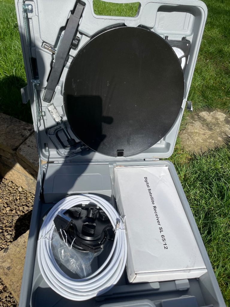 Caravan satellite dish 