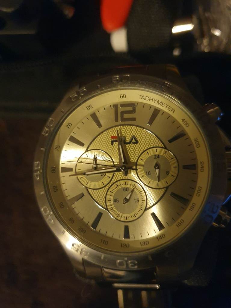 Fila Sport Chronograph Mens Watch Stopwatch Stainless Steel New.