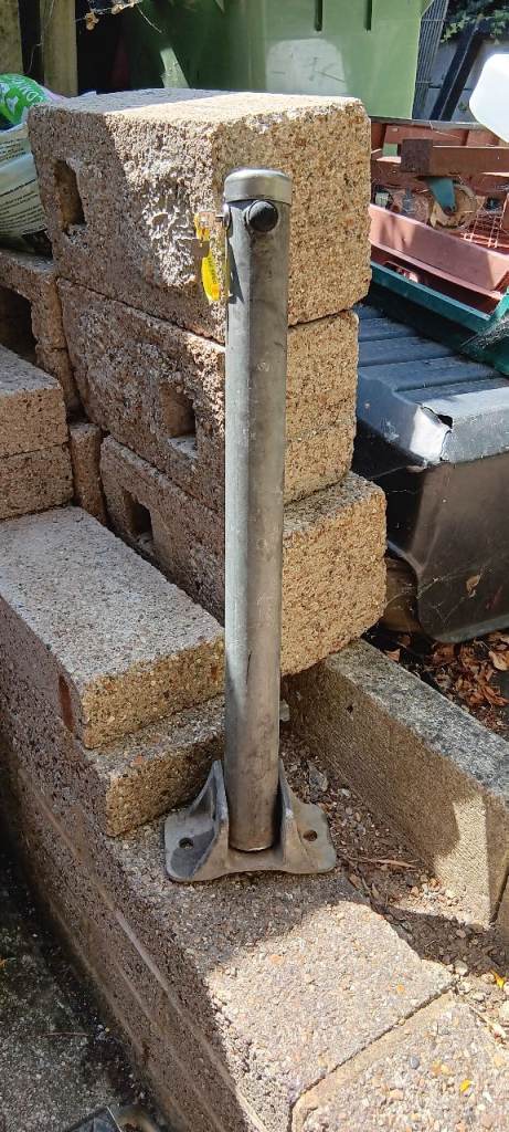 Galvanised Parking Post with Integral Lock – Good Condition