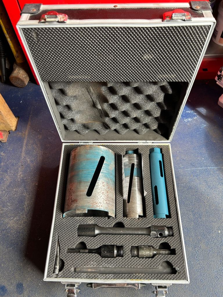 Erbauer Core Diamond Drill Bit Set with Case masonry