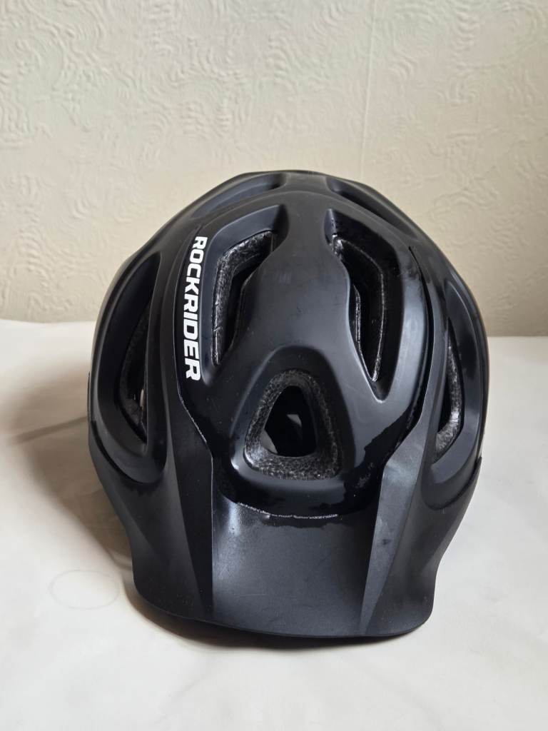 ROCKRIDER ST 100 Black Cycling Helmet - Size 53-57cm