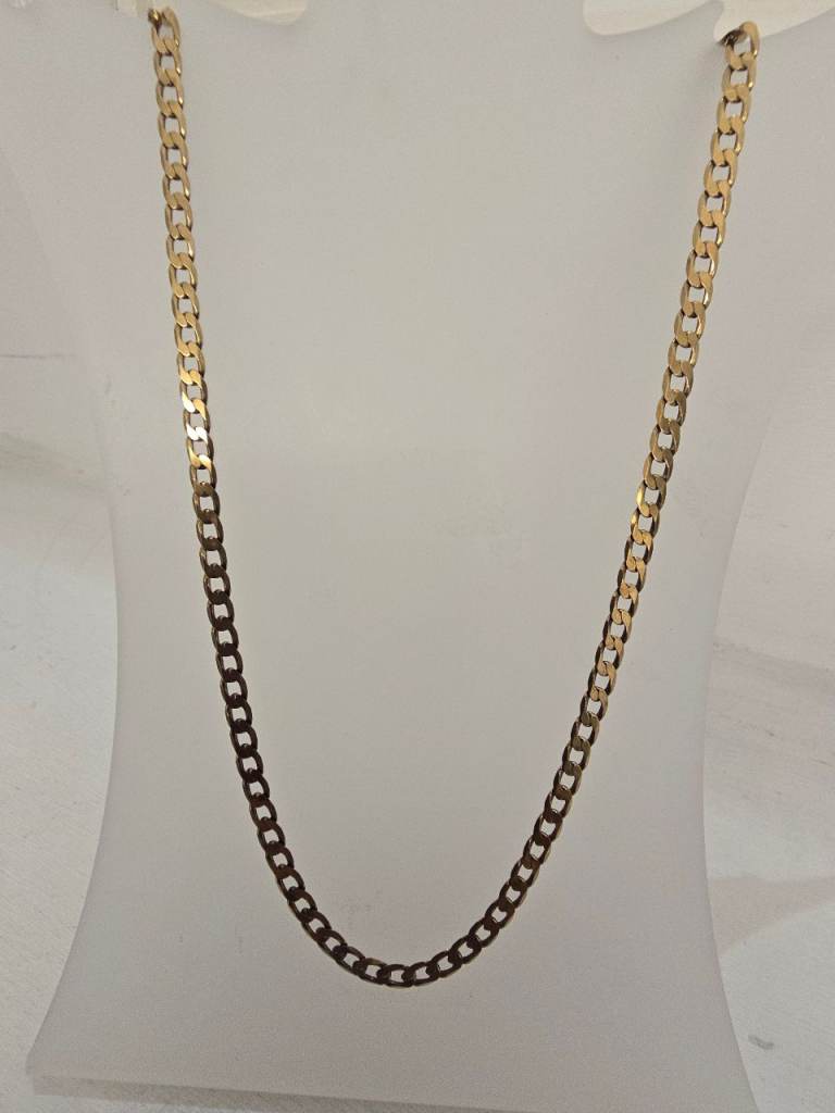 9CT GOLD 22" CURB CHAIN