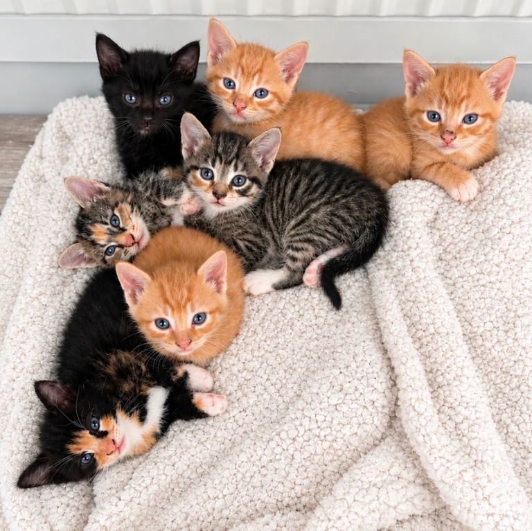 Kittens 1/2 Maine coon. 