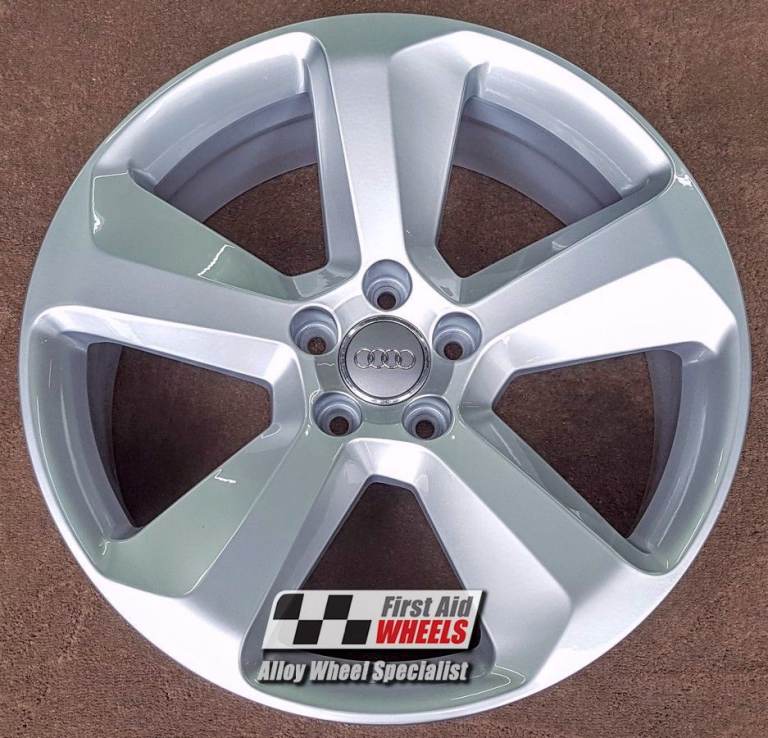 R547S SWAP for Ours AUDI Q5 8R 4X 19'' GENUINE 5 SPOKE SILVER REFURBISHED ALLOY WHEELS