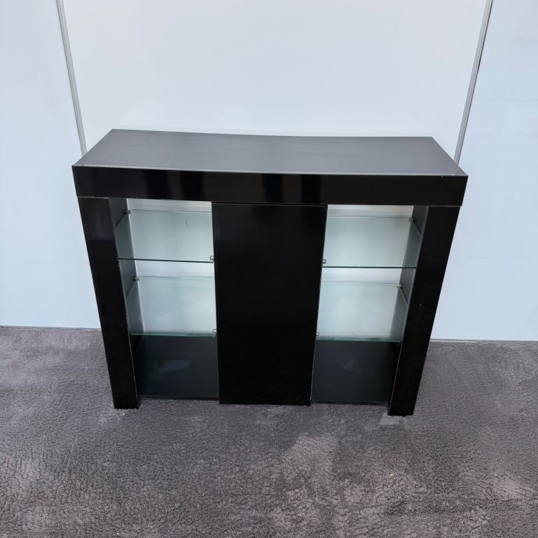 FREE DELIVERY Large Azura 1 Door Modern Sideboard in Black, in good condition.