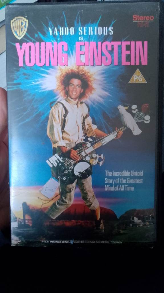 Young Einstein VHS big box Warner brothers ex rental 