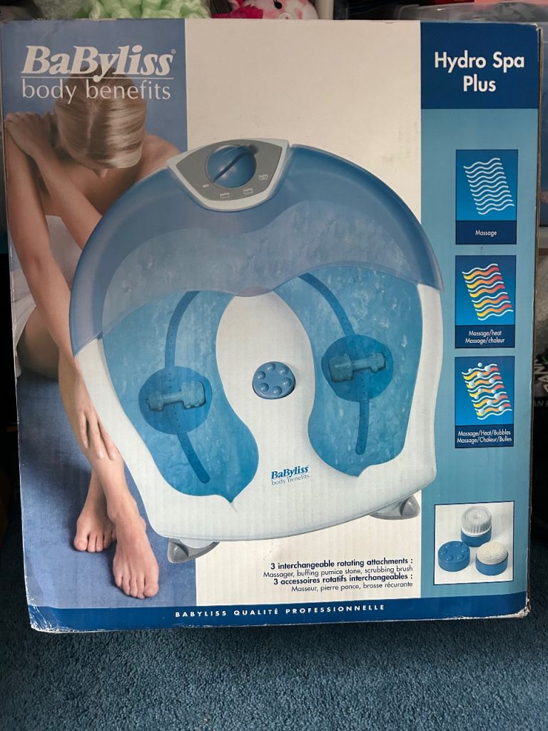 Babyliss Hydro foot spa plus . 