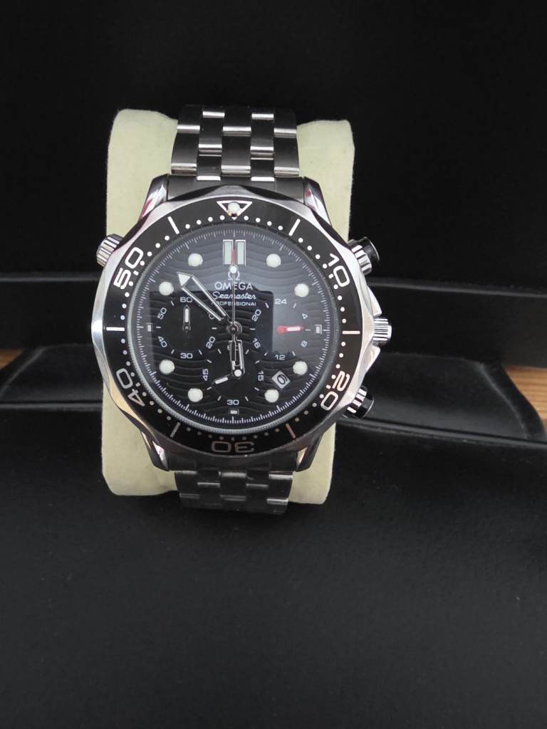 Omega Seamaster Quartz chronograph watch brand new 