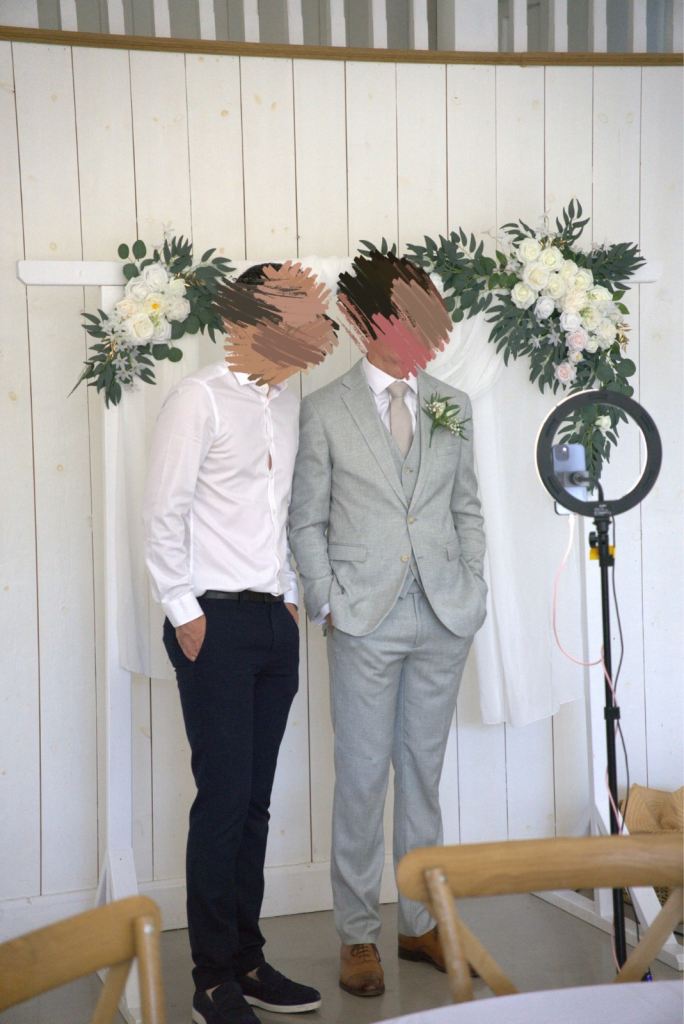 Wedding photo booth backdrop