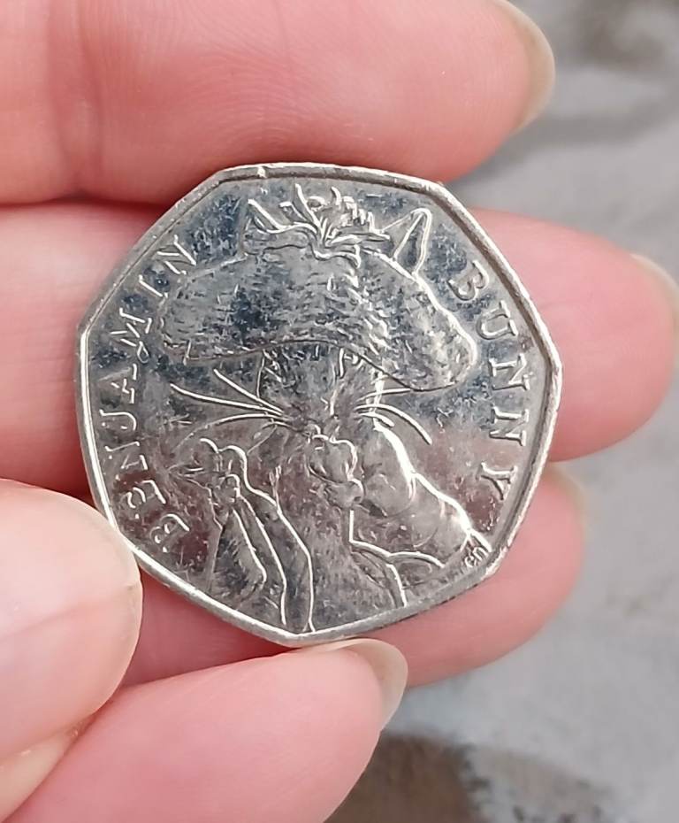 Benjamin Bunny collectable 50 pence