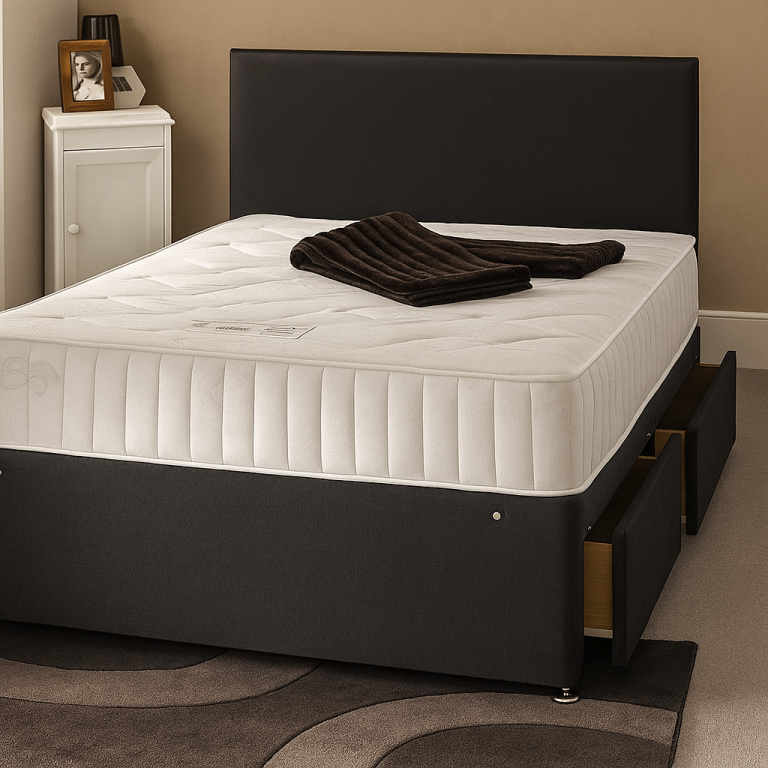  Brand New Divan Beds with Storage Drawers and Mattress – All Sizes In Stock