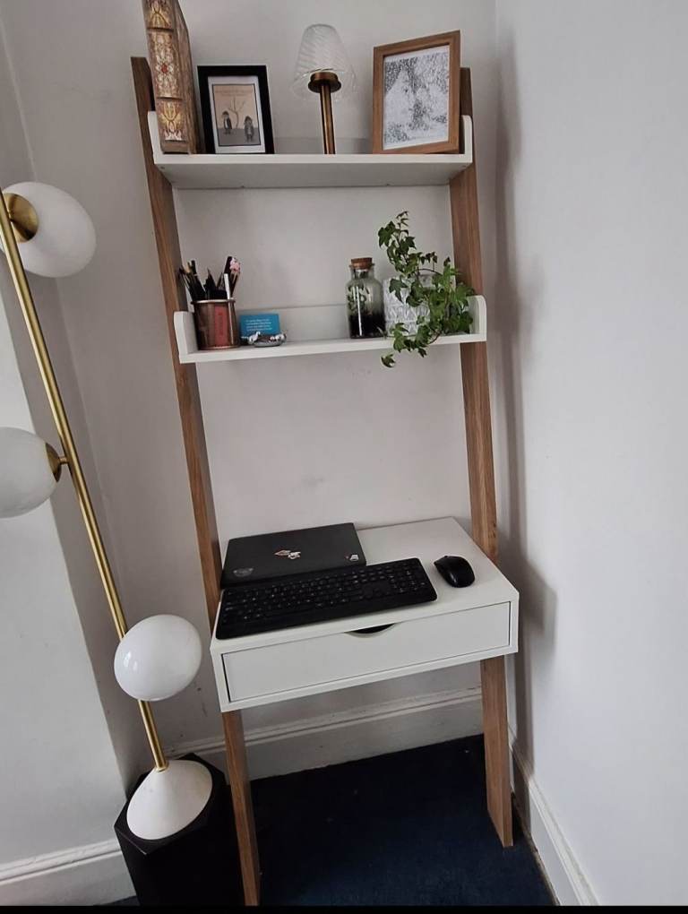 HABITAT White Ladder Desk – Space-Saving Office / Study Desk – Great Condition