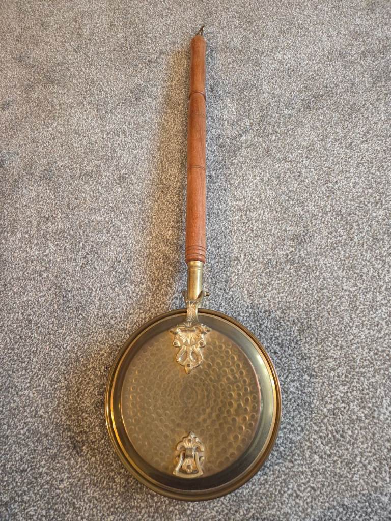Ornamental Brass Bed Warmer