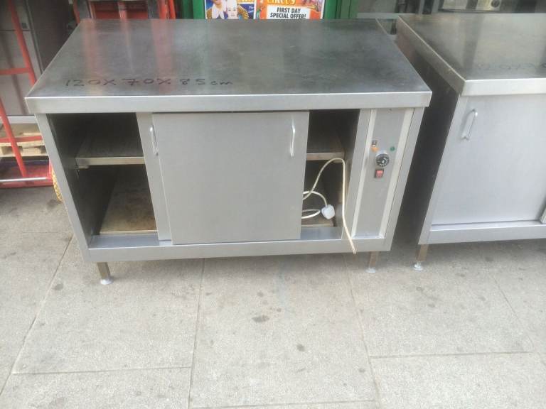 Stainless Steel Hot Cupboard / Plate Warmer –  CATERING COMMERCIAL CAFE CHICKEN PIZZA RESTAURANT