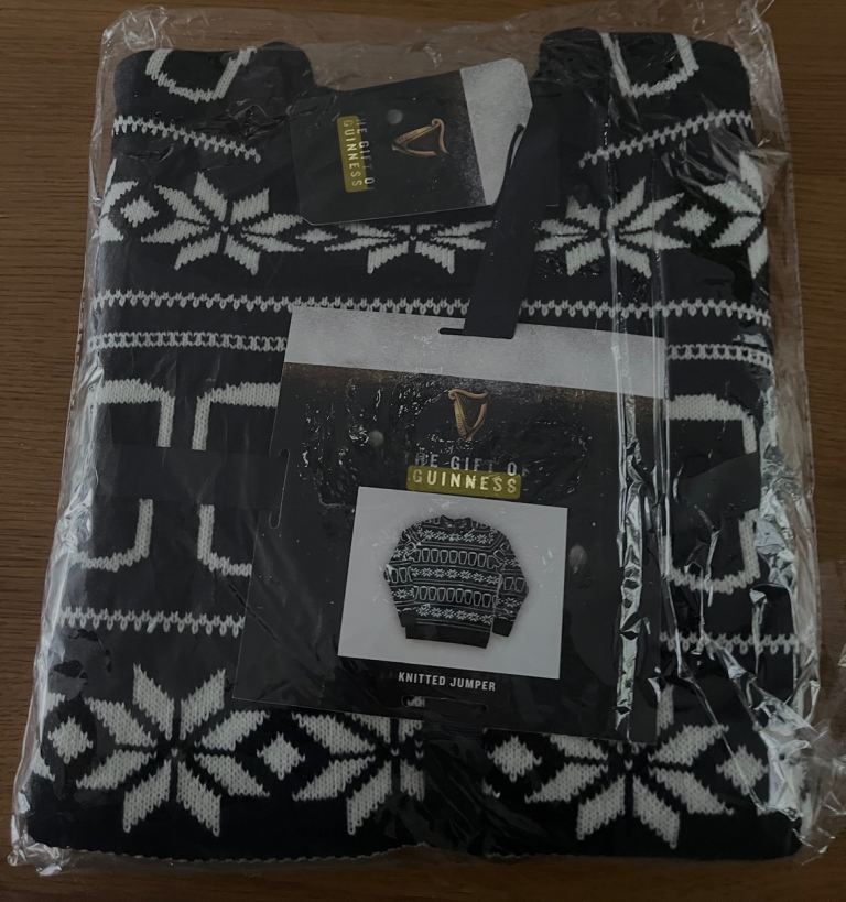 Guinness Christmas jumper new large & XL