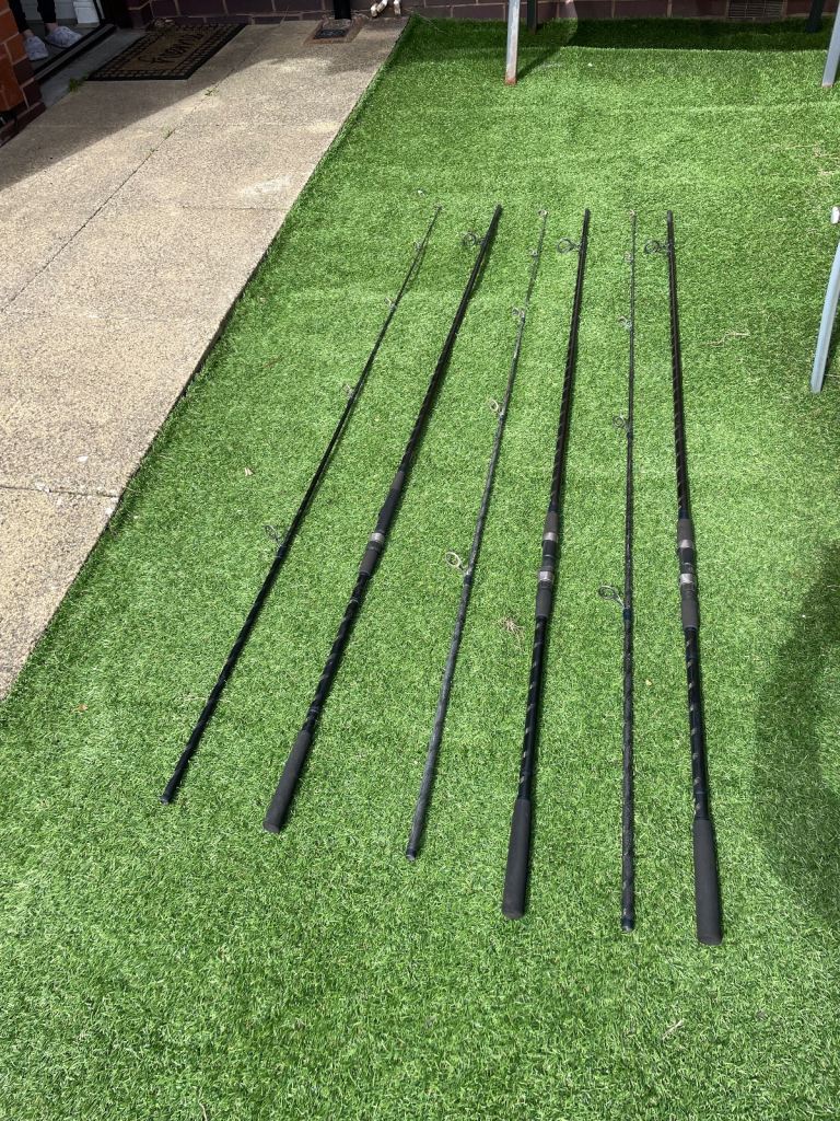 3 shimano hyperloop Carp Rods 