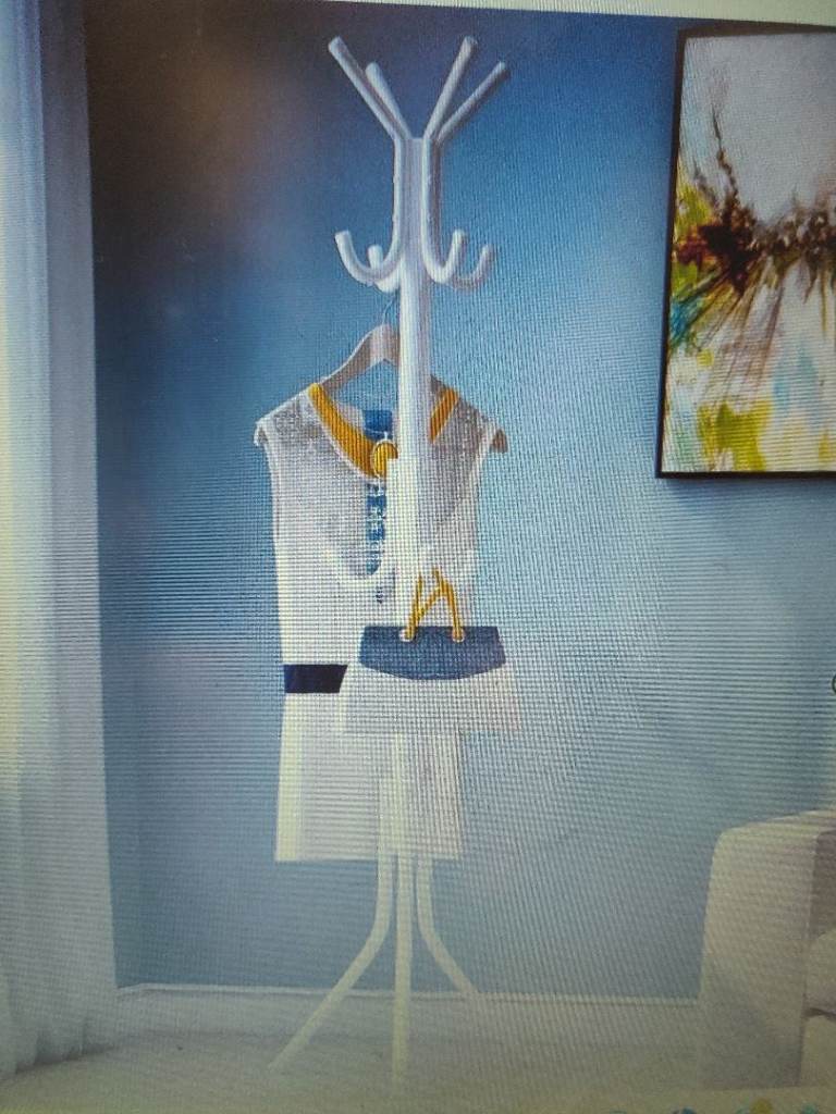 12 Hooks Coat Hanger Jacket Rack Umbrella Clothes Holder Hat Tree Stand Metal