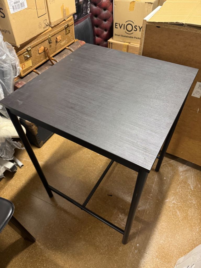 IKEA Sandberg Table and two Stools.