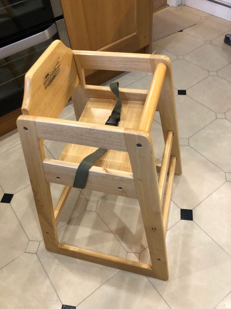Wooden high chair