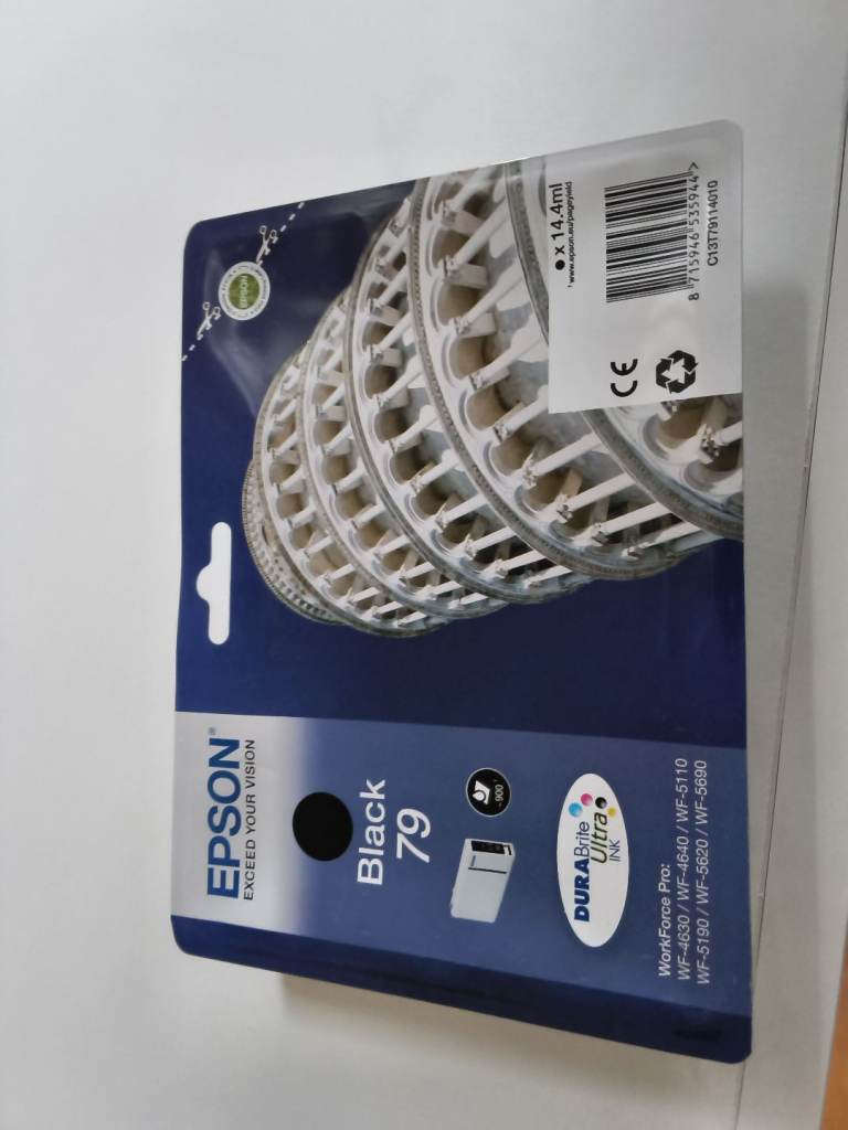 EPSON 79 Black Printer cartridge. Large 14.4 ml. Genuine EPSON