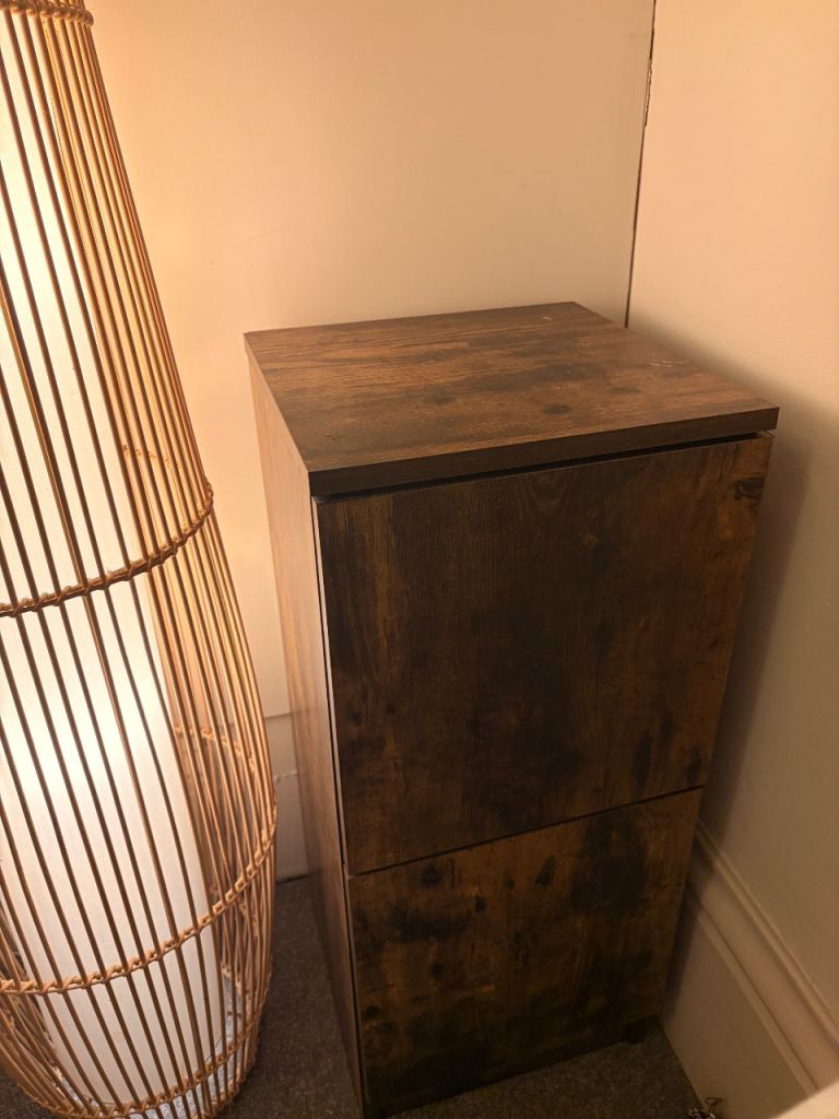 Rustic Dark Wood Cabinet