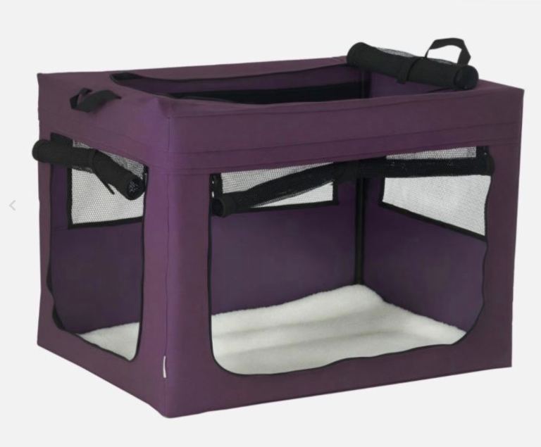Medium sized Material dog crate £20