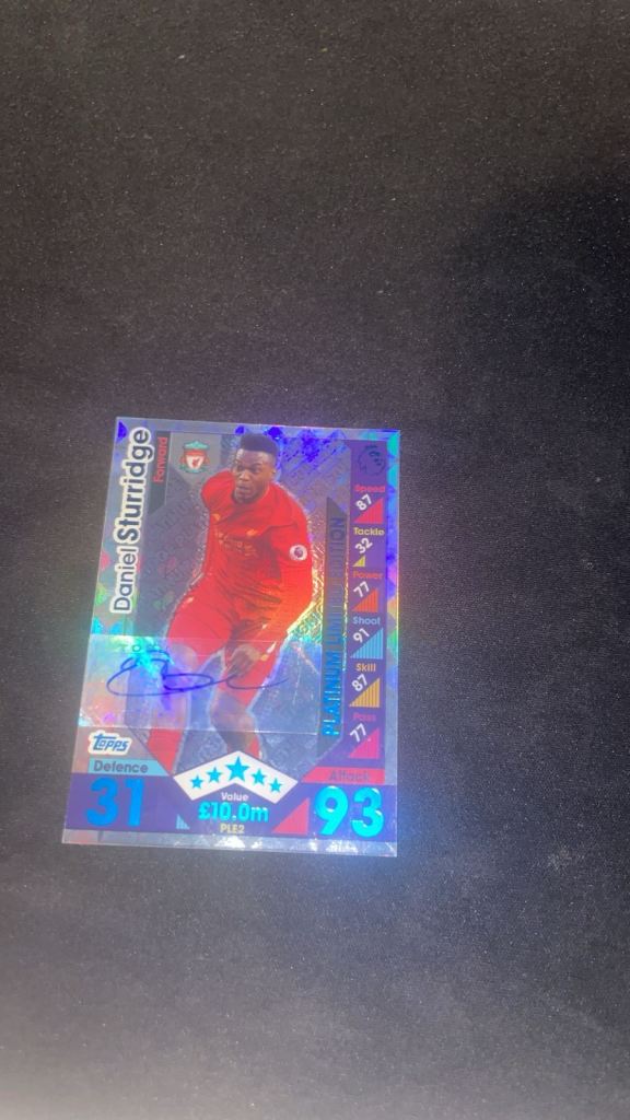 Daniel sturridge platinum limited edition (rare)