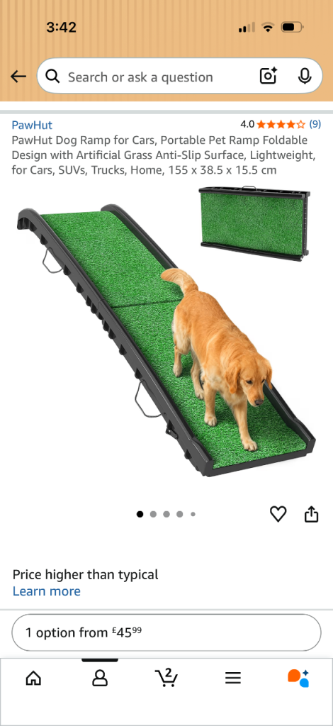 Dog Ramp for Car Boot