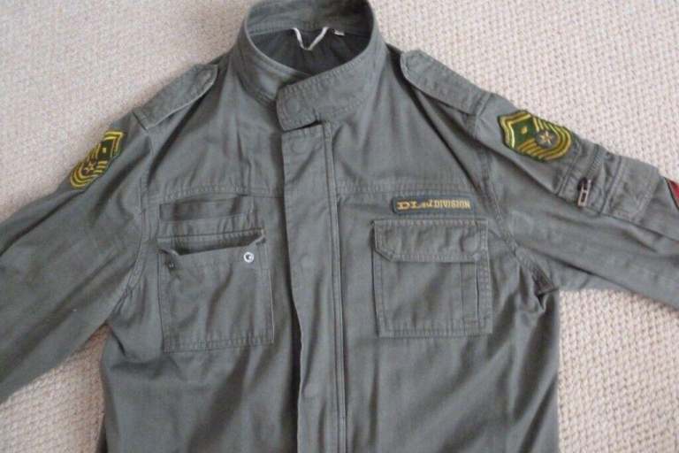 Men's Khaki Green Army style Jacket