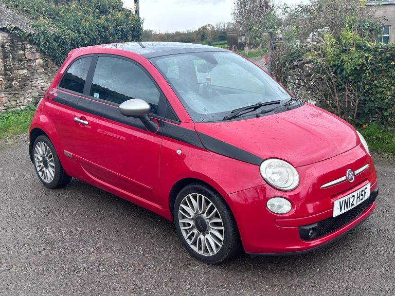 Red 2012 Fiat, 500, Twin Air Plus Hatchback, 2012, Manual, Full Service History, Amazing Condition!