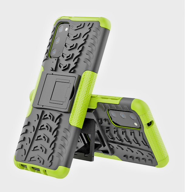 SAMSUNG GALAXY S20+ GREEN TOUGH SLIM ARMOUR SHOCKPROOF CASE COVER STAND BNIP