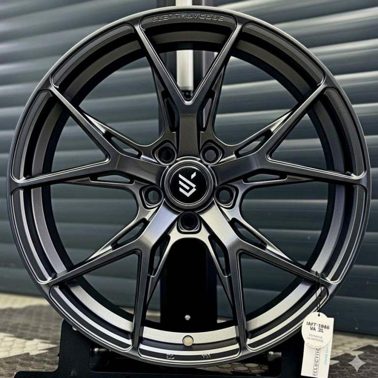 TESLA MODEL 3 4x 19'' ERO FLOW FORM SONIC CARBON GREY 8.5J ET35 PERFORMANCE ALLOY WHEELS