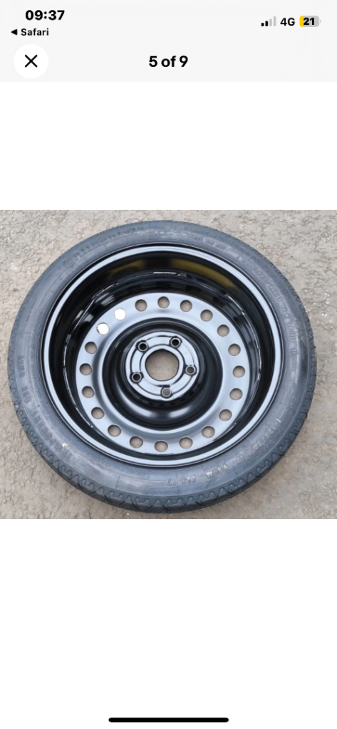 Vauxhall insignia spare wheel