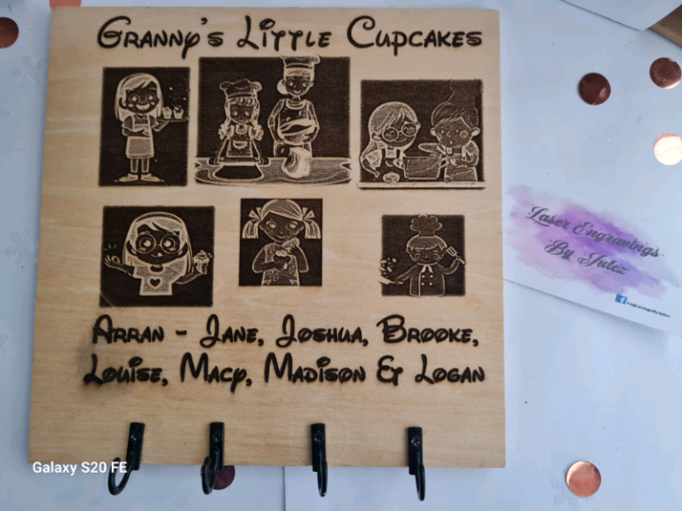 Personlised Wooded Laser Engraved 