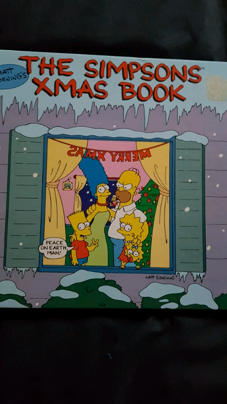 1990 Simpsons Xmas book