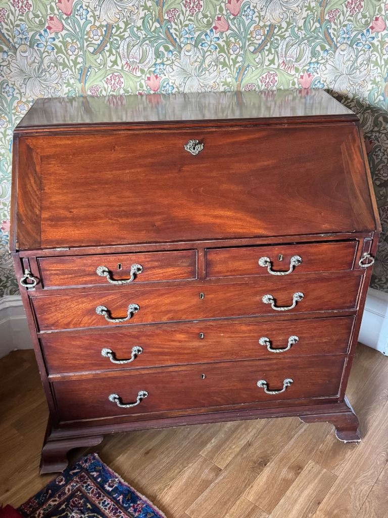 Antique mahogany bureau