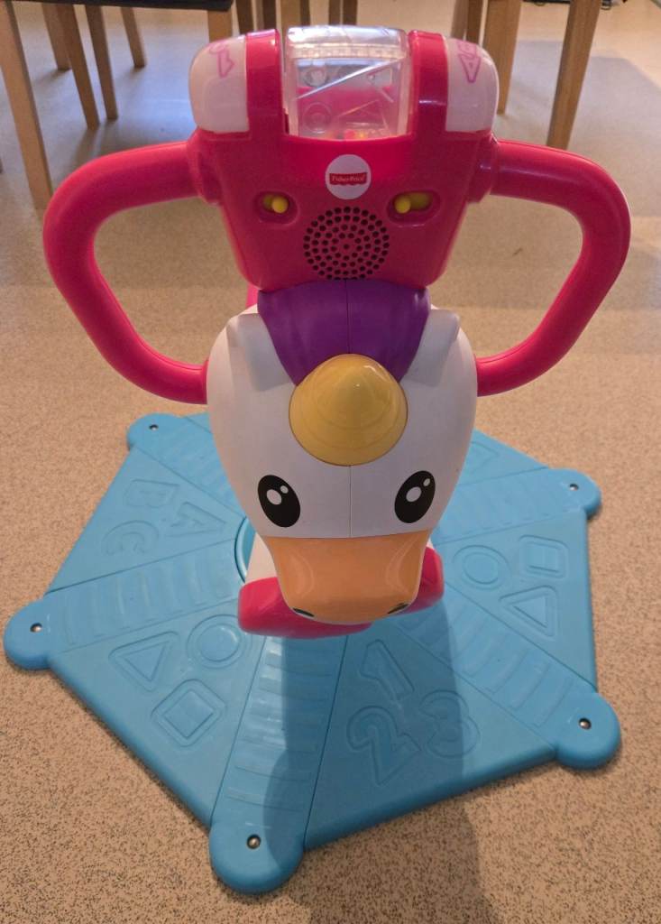 Fisher-Price fisher price Bounce and Spin Unicorn fully working with batteries