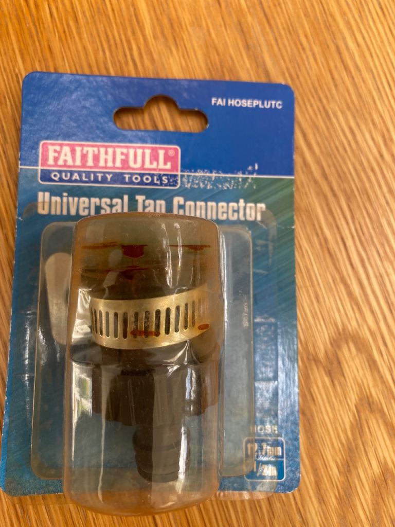 Faithfull Universal Tap Connector – New in Packaging