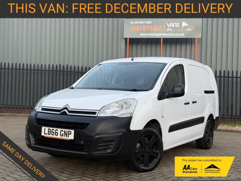 2016 Citroen Berlingo 1.6 BlueHDi 750 LX Panel Van 6dr Diesel Manual L2 (s/s) (111 g/km, 100 bhp)...