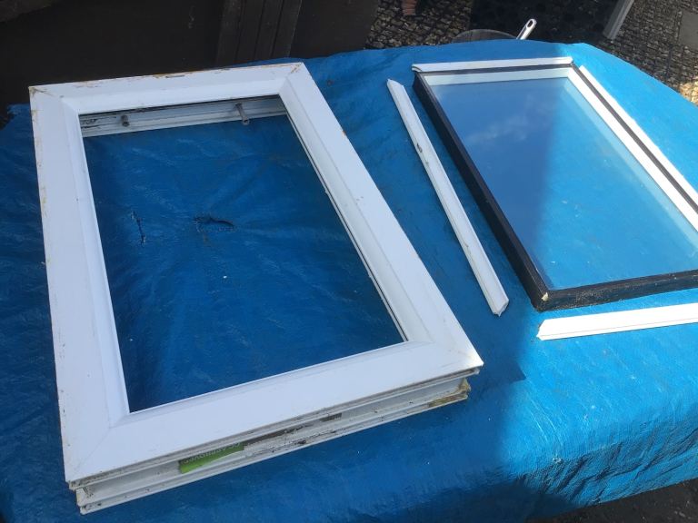 White uPVC Double Glazed Window           400 mm x 600 mm        Good condition