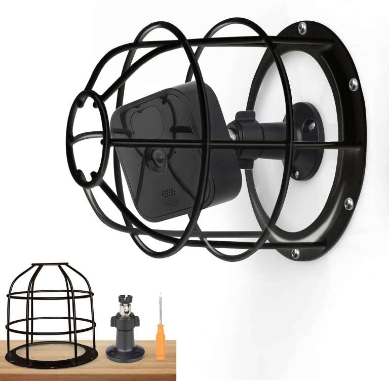 2 x anti-theft new metal mesh cctv camera cage, guard, mount